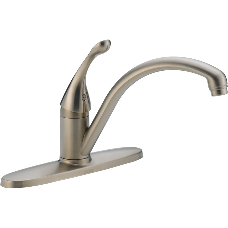 Collins Single Handle Kitchen Faucet with Diamond Seal Technology, Brilliance Stainless