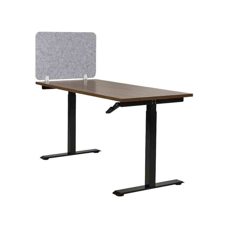 Poviones Desk Dividers, 50cm x 72cm W x 1cm D, Grey