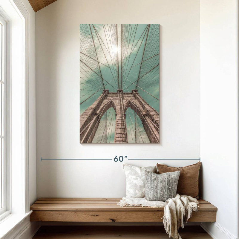 Lilie Retro Brooklyn Bridge, 45" H x 30" W