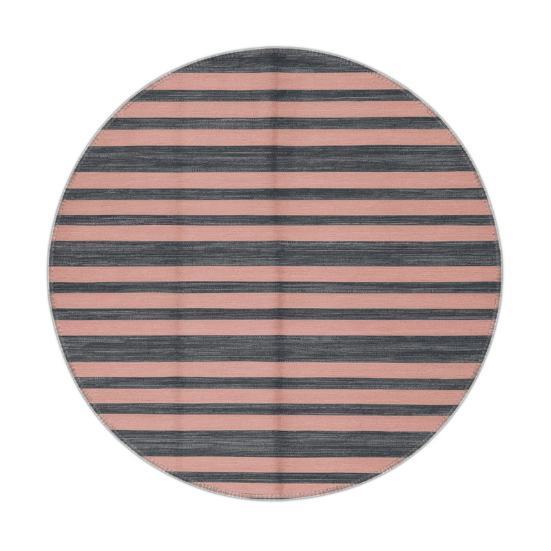 HorizontalStripes Beige Indoor and Outdoor Area Rug, Rectangle 9' x 12'