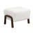 Hendren Contemporary Bouclé Upholstered Ottoman With Solid Wood Legs And Versatile Functionality