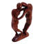 Eka Couple in Love Suar Wood Sculpture