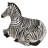 African Striped Zebra Sculptural Bench