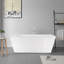 Baignoire autoportante en acrylique 67 po. X 32 po.
