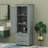 Tall Storage Cabinet With Two Drawers-113855073