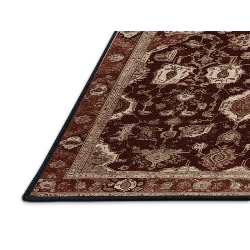 Tapis brun lavable à la machine, Rectangulaire 2 pi x 3 pi