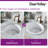 Circular Fireclay 18.5" x 18.5" Undermount/Drop-In Kitchen Sink with Basket Strainer and Sink Grid