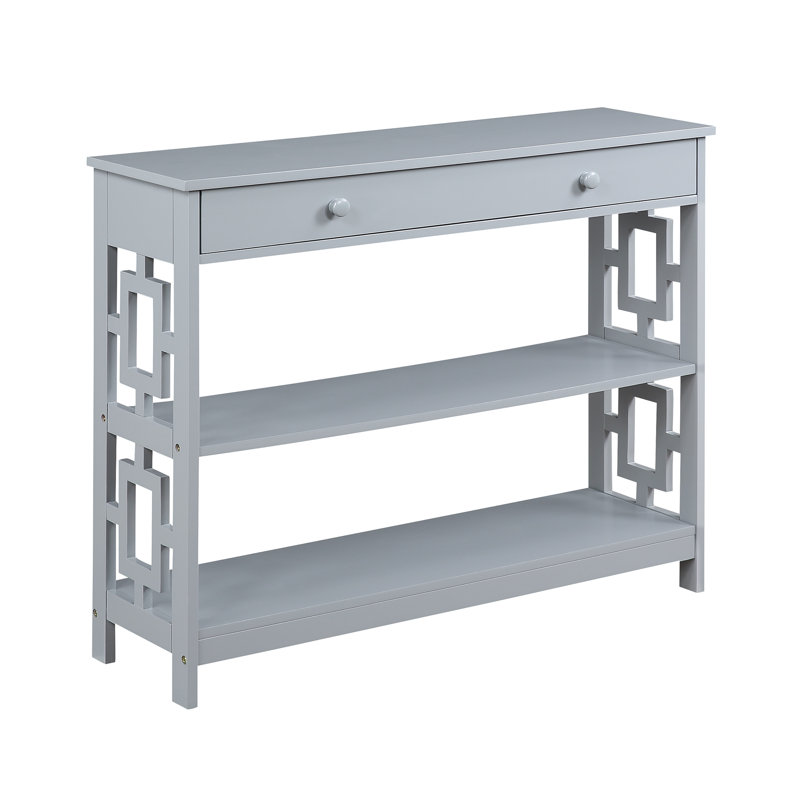 Yeprad 39.5'' Console Table, Gray, Gray, 31.5" H x 39.5" W x 12" D
