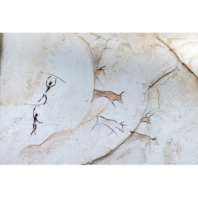 Painted Cave Wall by Sergey Tinyakov - Wrapped Canvas Painting