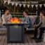 Table de foyer d'extérieur au propane 44 po 50 000 BTU - foyer d'extérieur au gaz avec couvercle, portes doubles, pierres de cristal de verre, housse imperméable pour patio, terrasse, cour arrière-2076561944