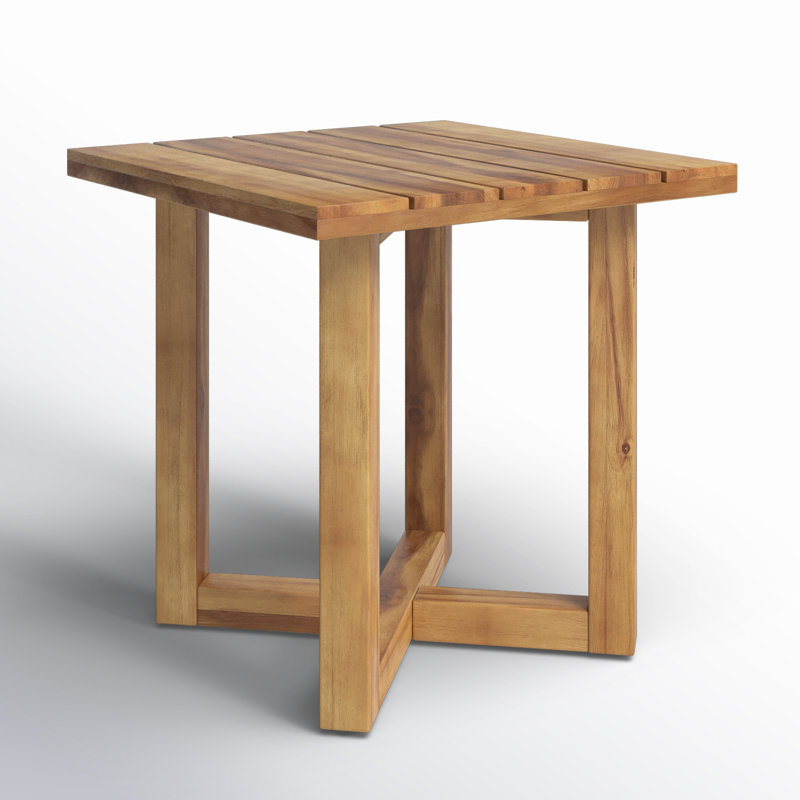 Table d'appoint en bois massif Tranice