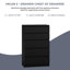 Helen 70cm W 5 - Drawer Chest of Drawers-36019808