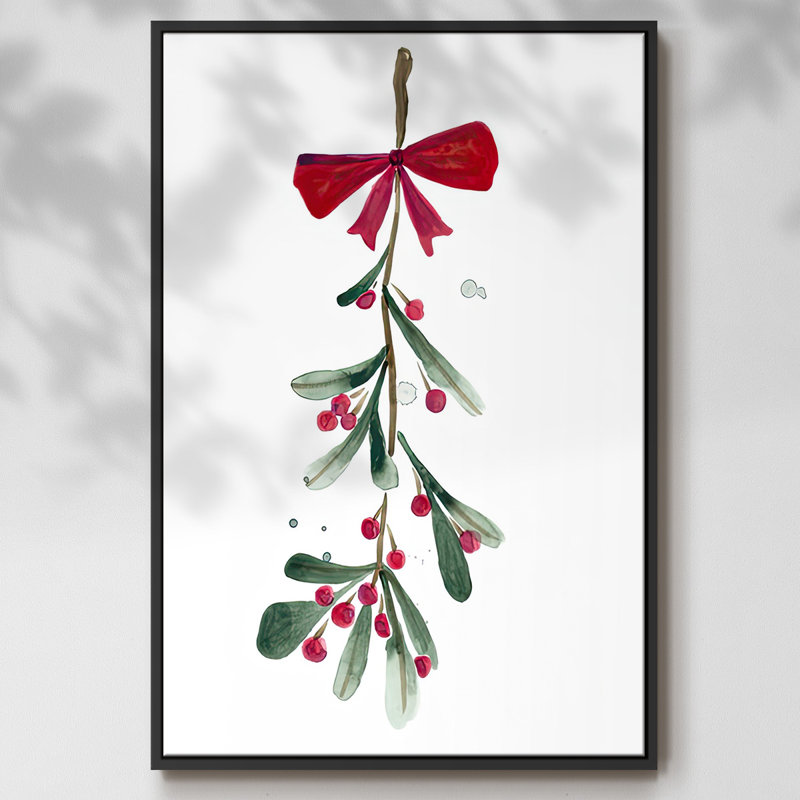 Warm Winter Wishes VI-Framed Gallery Wrapped Canvas, Cadre noir, H 25 po x l 17 po x P 1,5 po
