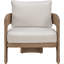 Chaise de patio en oléfine beige Audiel-129907359