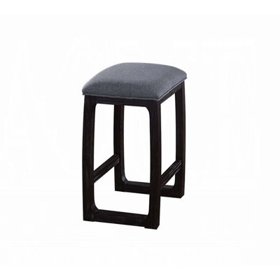 Tabouret de comptoir 1pc avec repose-pieds rembourré