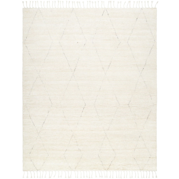 Talon Handmade Wool Cream Rug