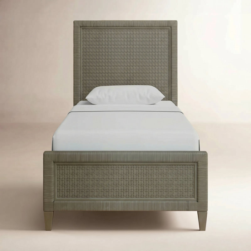 Naples Low Profile Standard Bed, Twin, Mushroom