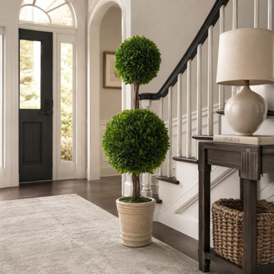 Meridian 36" Preserved Boxwood Double Ball Topiary