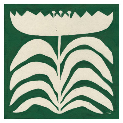 Delighted Floral II Emerald Print