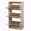Armoire de rangement pour chaussures à 3 tiroirs, range-chaussures en bois à 3 niveaux