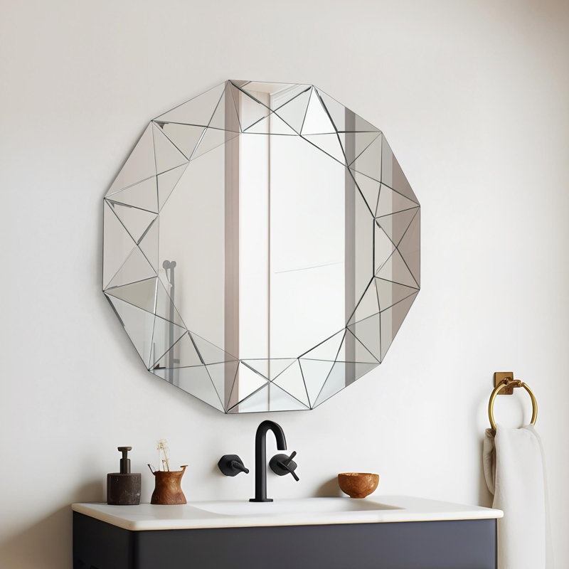 Schlesinger Frameless 39" Wide Wall Mirror