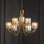 Ampelius 9 - Light Shaded Chandelier
