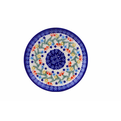 Assiette d’apéritif de poterie polonaise 8 po
