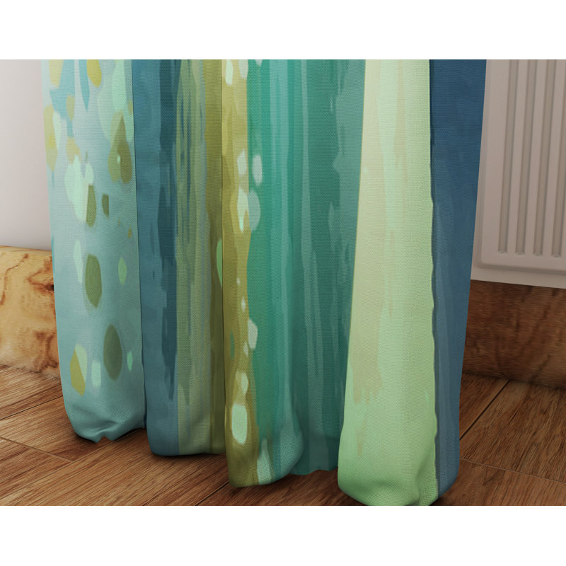 Semi Sheer Curtain Panel Pair, 40" W x 52" L