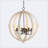 Ceti 6 - Light Iron Globe Chandelier