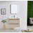30“ Modern Wall Mounted  Single Bathroom Vanity with Ceramic Top-569626279