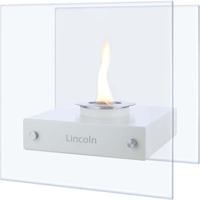 Lincoln by Simple Deluxe Tabletop Fire Pit, Small Fireplace, Portable Mini Smokeless Table Top Firepit, Table Top Decor, Housewarming, Stylish, for Wife, Mom, Friend(Morning)
