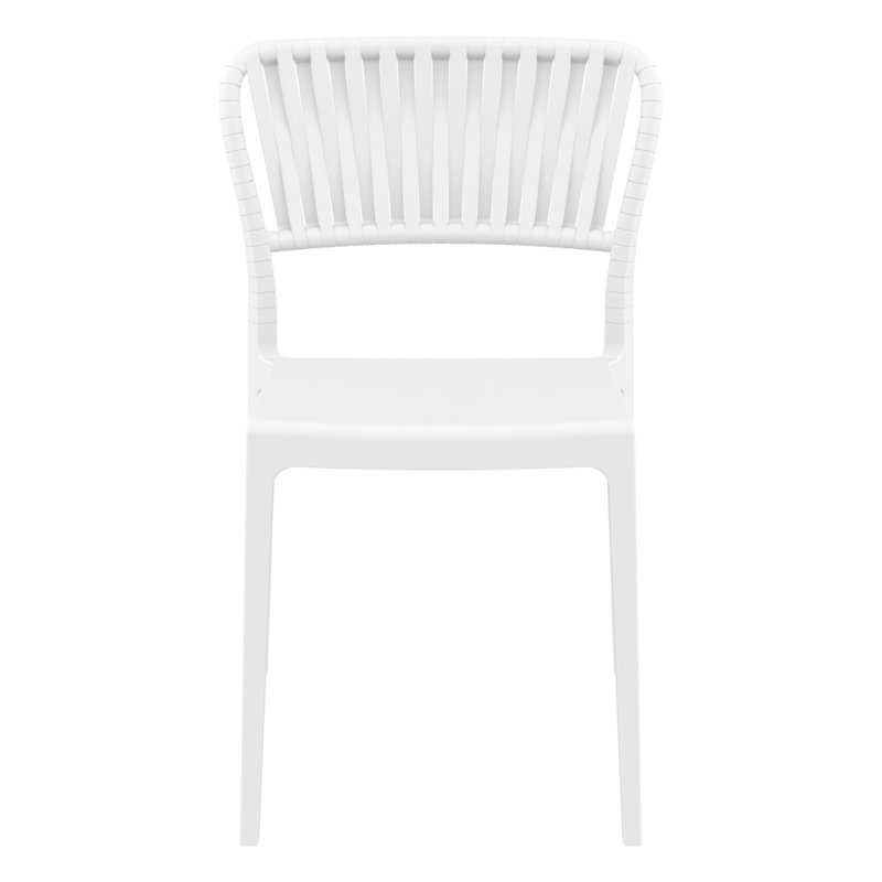 Newport Outdoor Stacking Dining Armchair, White