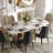 HOBART 7 Pieces Modern Dining Table Sets For 6, Sintered Stone Dining Table With 6 Chairs, Rectangular Dining Room Sets-2073042693-2073042690-2073042691