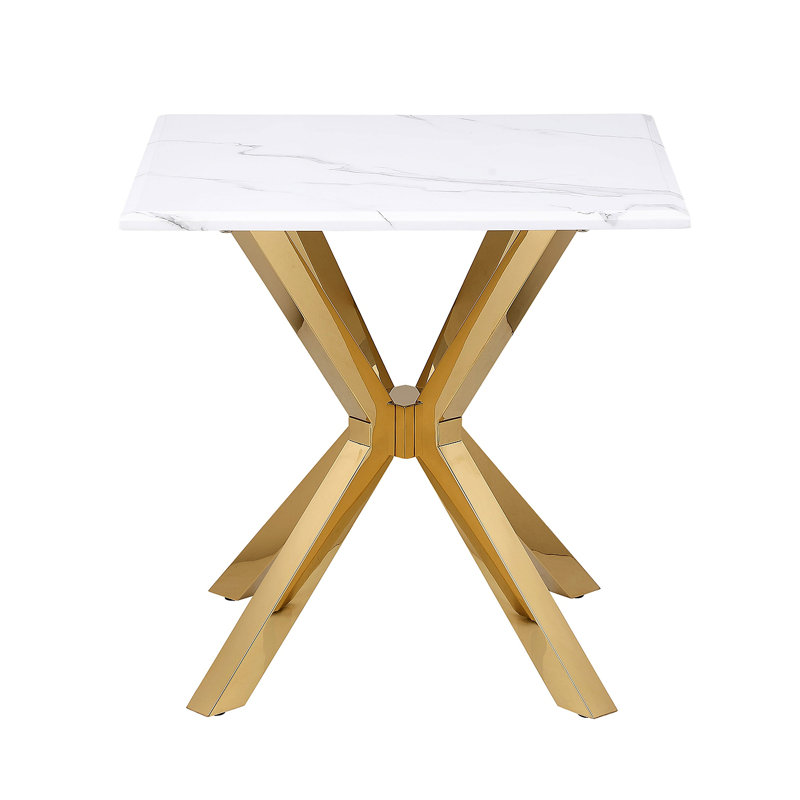 Table de bout en acier inoxydable Kensington