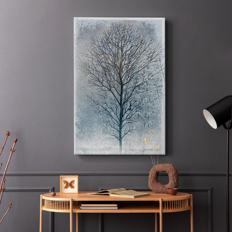 Arbre d'argent - Cavas enveloppés de galerie, H 60 po x l 40 po