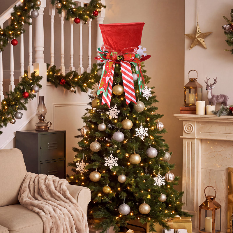Santa Hat Christmas Tree Topper