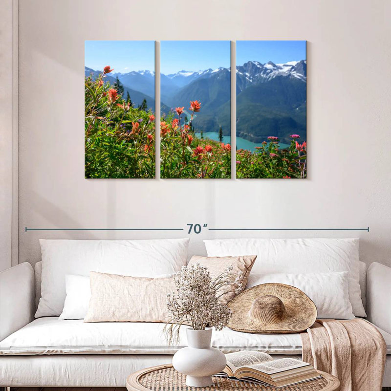 Sebbie Diablo Lakeside Wildflowers, 28" H x 45" W