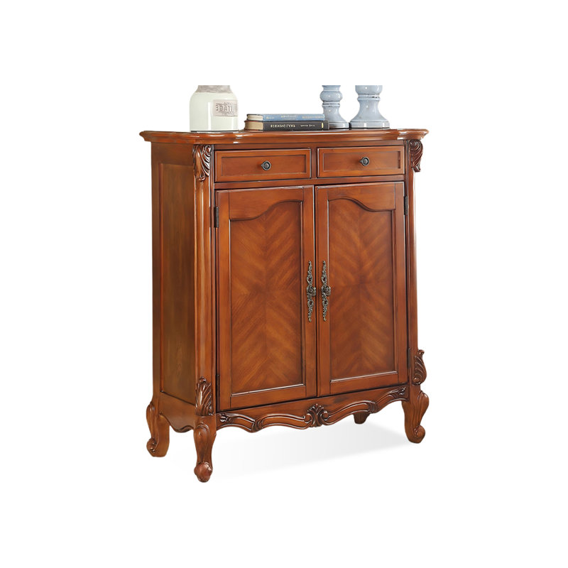 Modern Brown Solid Wood Shoe Storage