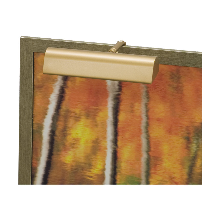 Applique pour tableau 2 lumières à intensité variable, Or, H 1,75 po x l 9 po x p 7 po, 25B10 ou 40B10
