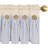 Boho Rustic Button Valances for Windows Farmhouse Style