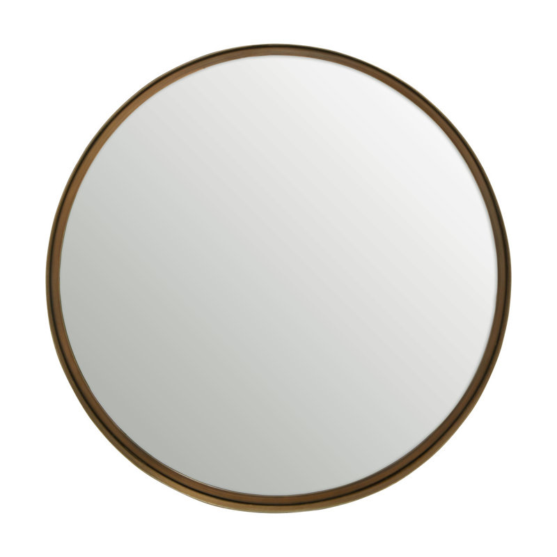 Rarden Metal Flat Wall Mirror, 154.94 cm H x 154.94 cm W