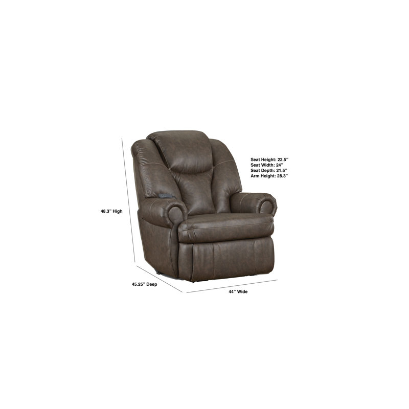 Fauteuil inclinable électrique Knox King Comfort, Brun