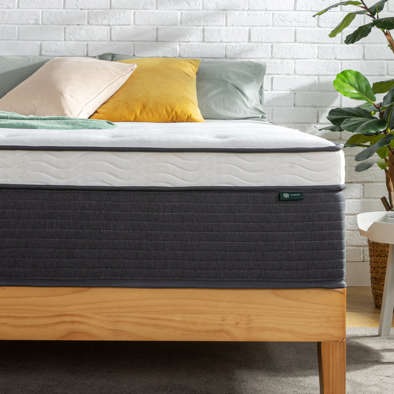 Matelas hybride moyen 13 po Zinus, Grand