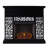Marsallo Contemporary Electric Fireplace  Black