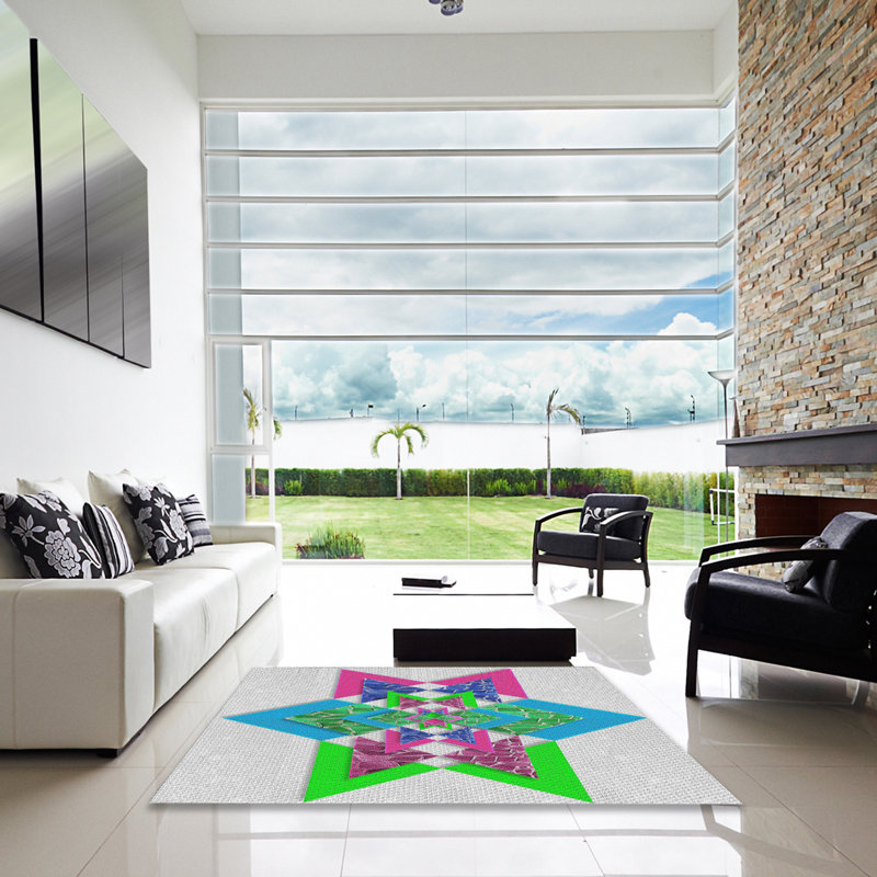 Tapis bleu Aiken, Carré 7 pi