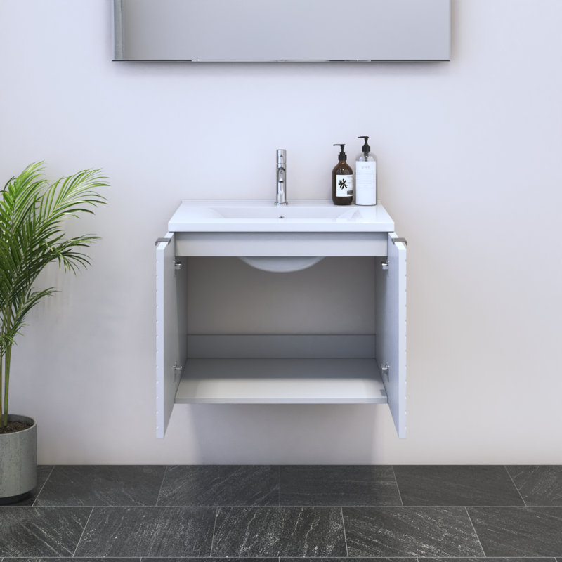 Meuble-lavabo flottant 60 po 23,6 po Capri