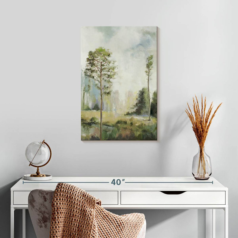 Harnek Tall Green Trees I, 24" H x 16" W