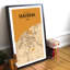 Havana City Map - No Frame Print-754210172