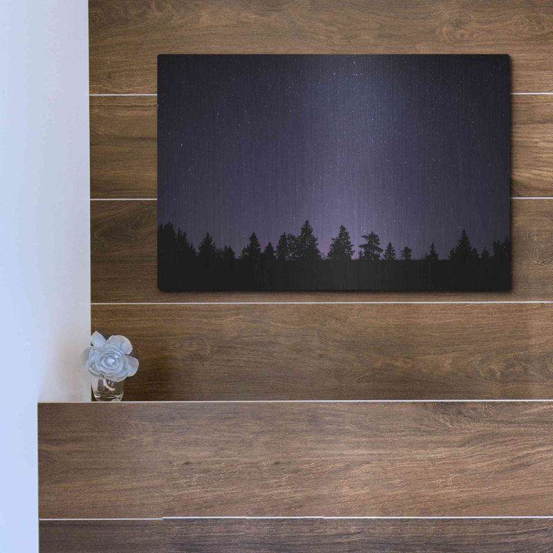 «Twilight Stars» par Inconnu, art mural en métal, H 12 po x l 16 po