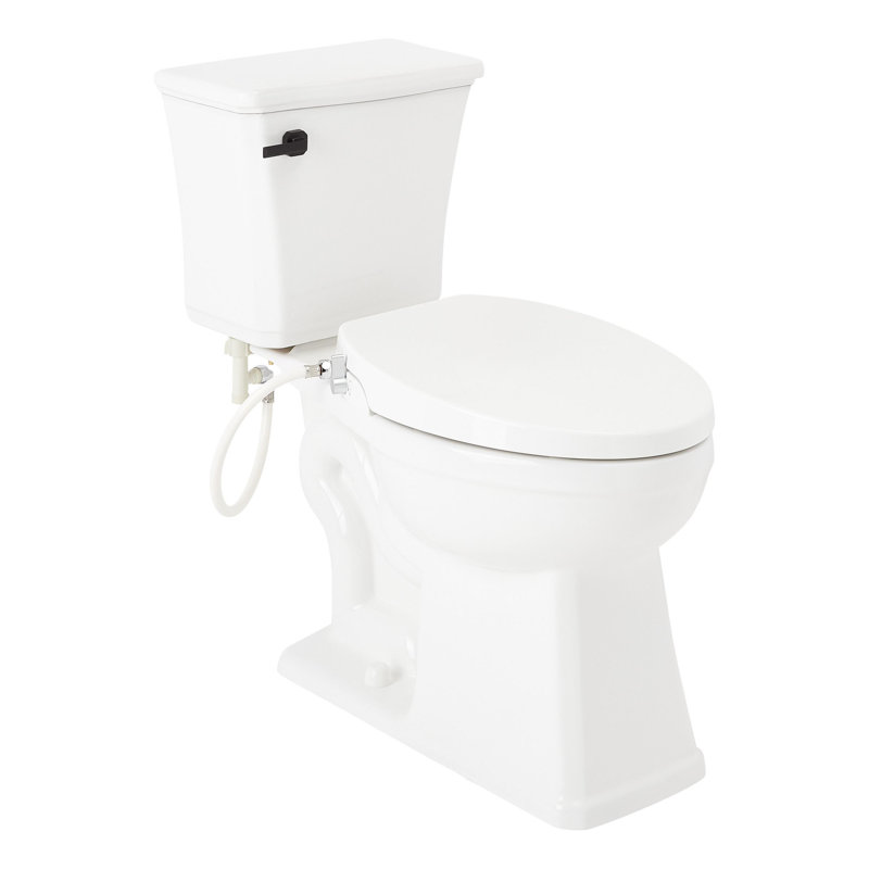 Benbrook 1.28 GPF Two Piece Elongated Toilet, Matte Black